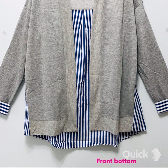 New Striped Long Sleeve Cardigan - Picture 4 of 10